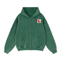 Zip-Through Boxy Fleece Hoodie