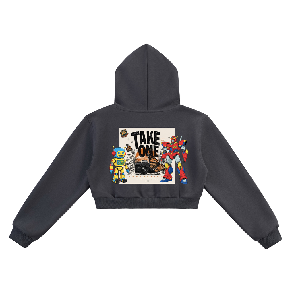 Essential Cropped Hoodie