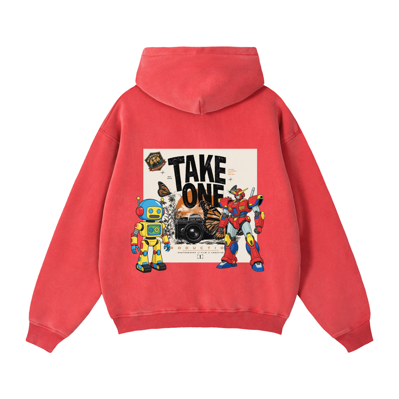 Zip-Through Boxy Fleece Hoodie